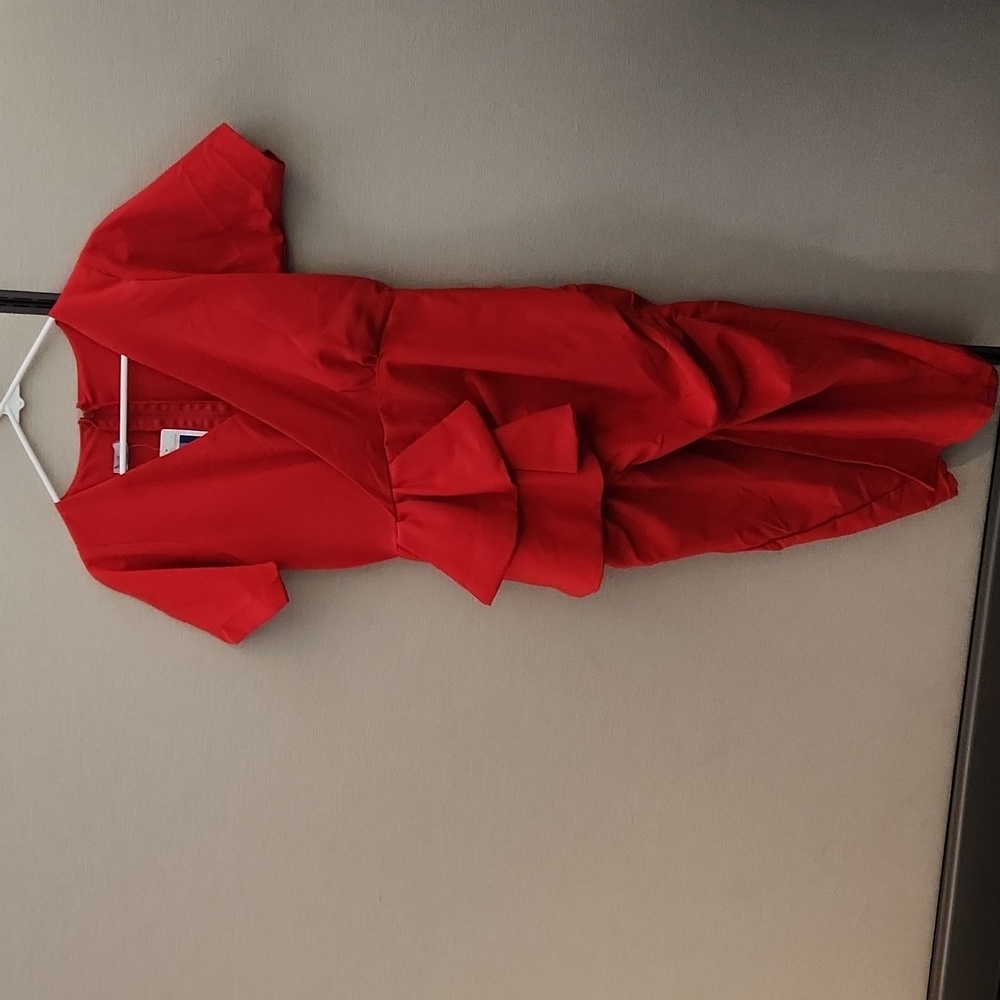Grass-Fields Red Dress